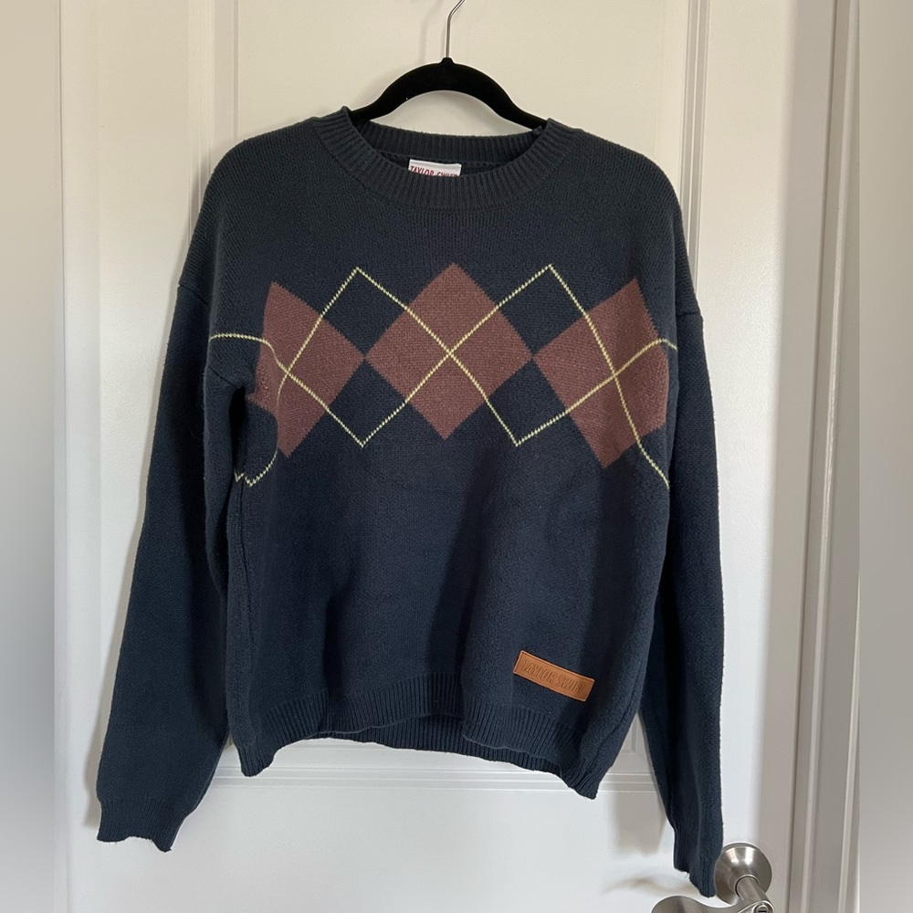 Taylor Swift Red TV Argyle Sweater